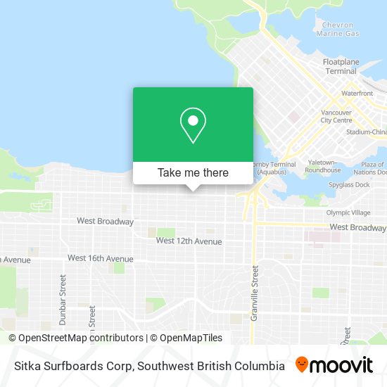 Sitka Surfboards Corp map