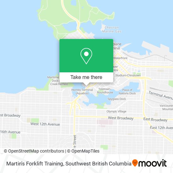 Martin's Forklift Training map