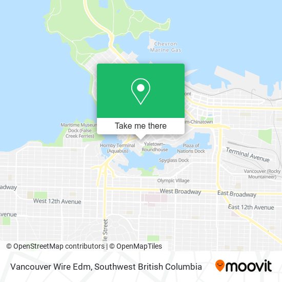 Vancouver Wire Edm map