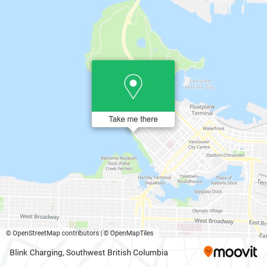 Blink Charging map