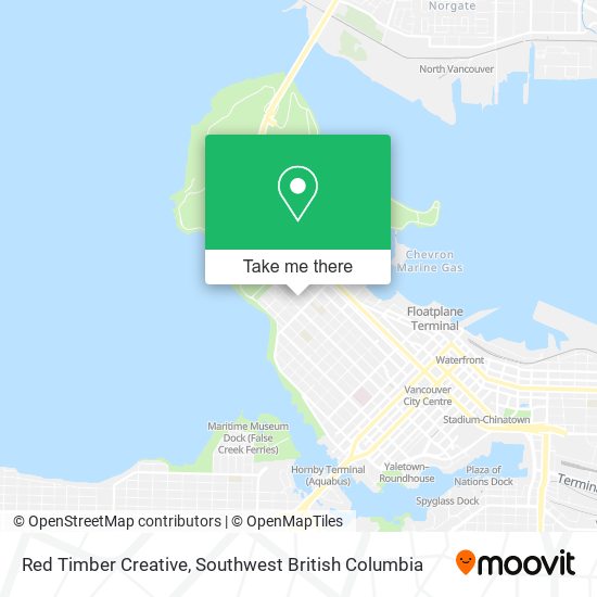 Red Timber Creative map