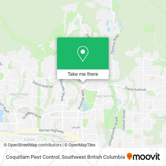 Coquitlam Pest Control map