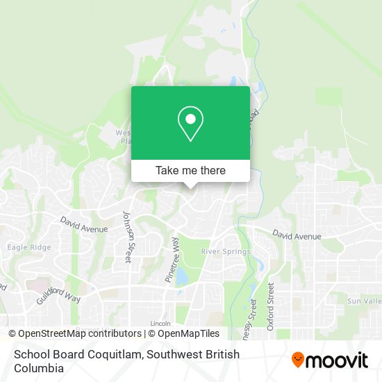 School Board Coquitlam map