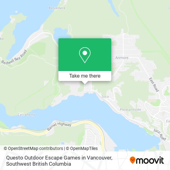 Questo Outdoor Escape Games in Vancouver map