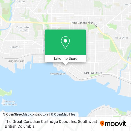 The Great Canadian Cartridge Depot Inc map