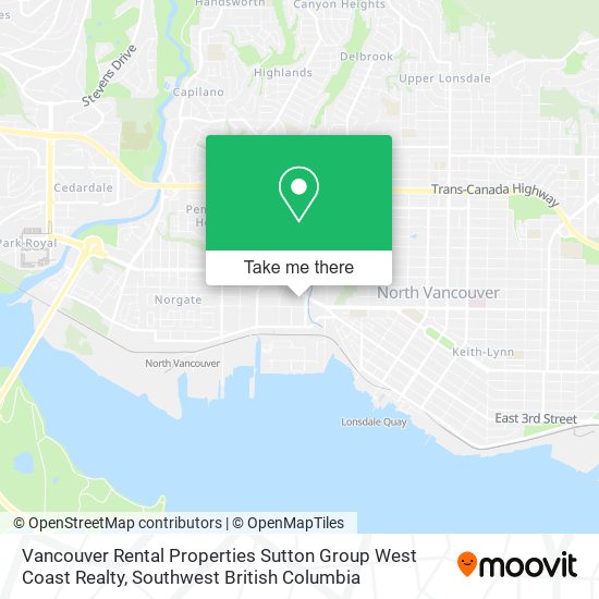 Vancouver Rental Properties Sutton Group West Coast Realty map