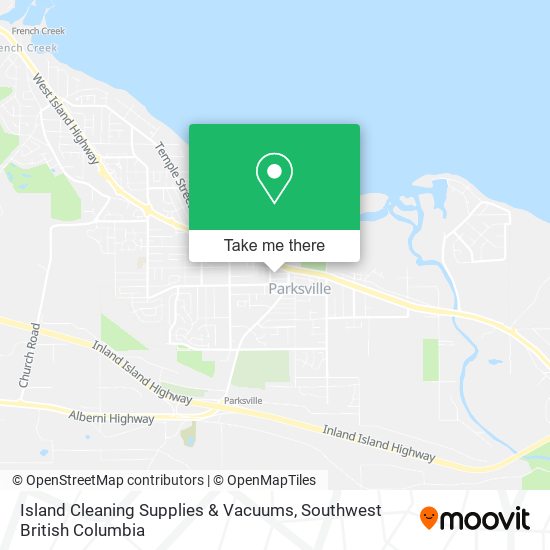 Island Cleaning Supplies & Vacuums map