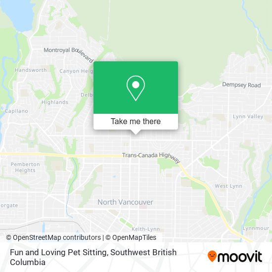 Fun and Loving Pet Sitting map