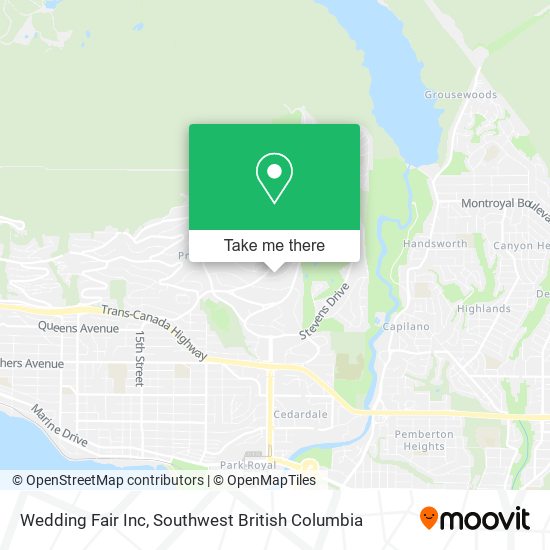 Wedding Fair Inc map