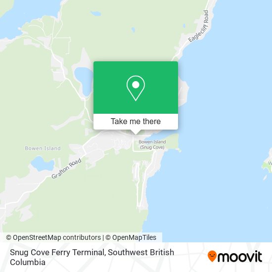 Snug Cove Ferry Terminal map