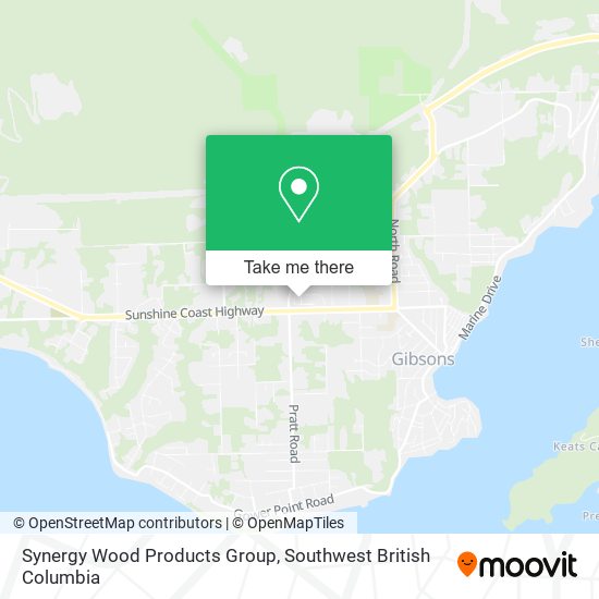 Synergy Wood Products Group map