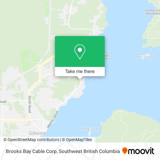 Brooks Bay Cable Corp map