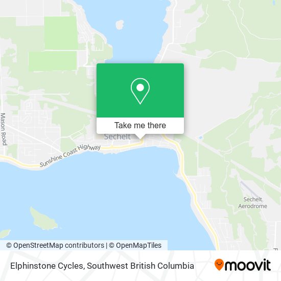 Elphinstone Cycles map