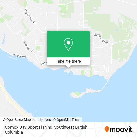 Comox Bay Sport Fishing map