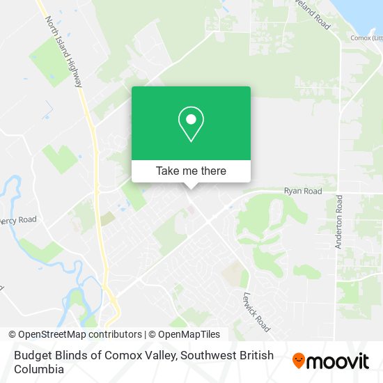 Budget Blinds of Comox Valley map