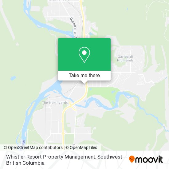 Whistler Resort Property Management map