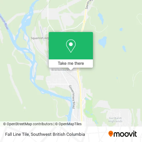 Fall Line Tile map