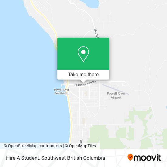 Hire A Student map