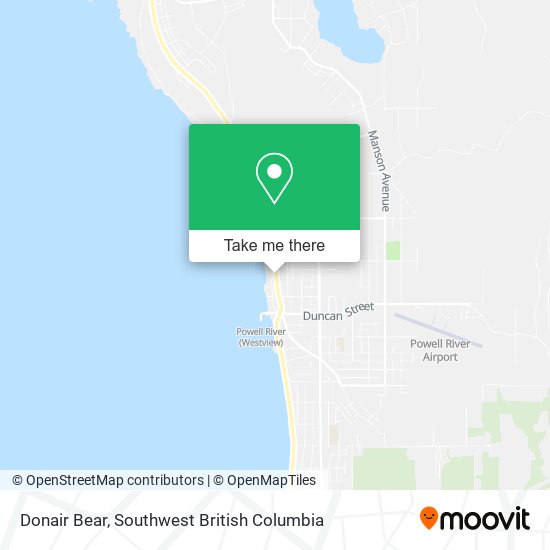 Donair Bear map