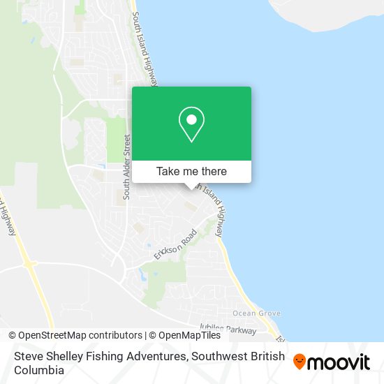 Steve Shelley Fishing Adventures map