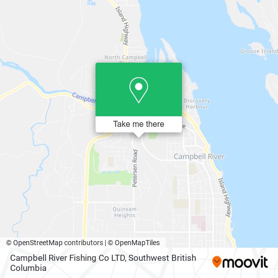 Campbell River Fishing Co LTD map