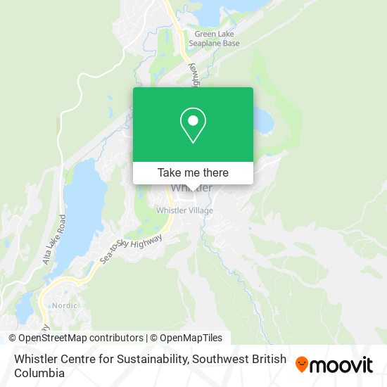 Whistler Centre for Sustainability map
