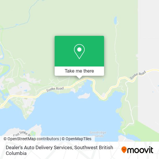 Dealer's Auto Delivery Services map