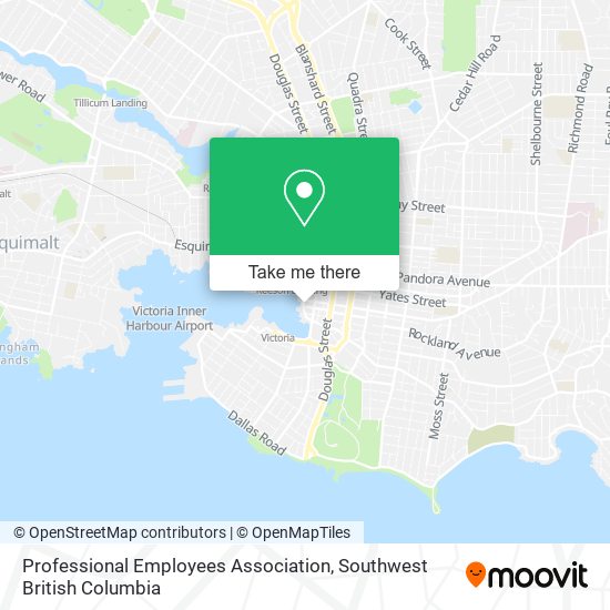 Professional Employees Association map