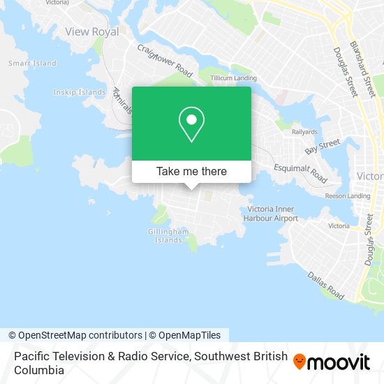 Pacific Television & Radio Service map