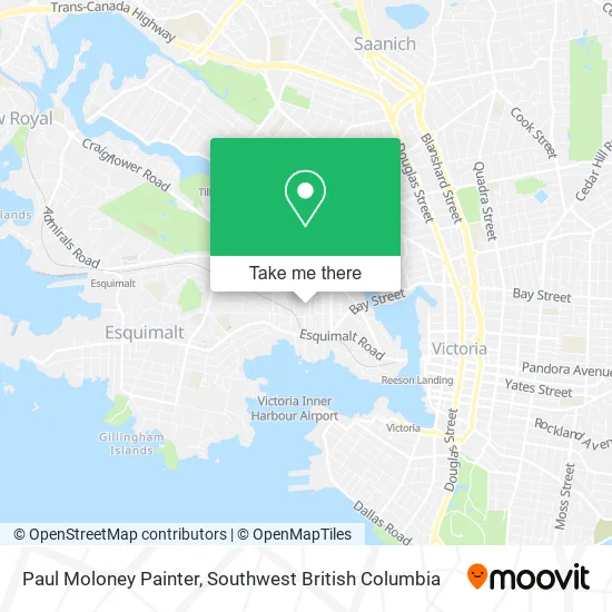 Paul Moloney Painter map