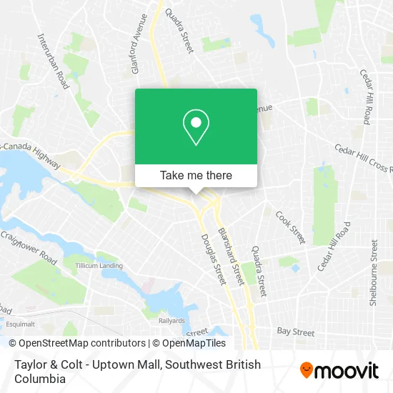 Taylor & Colt - Uptown Mall map
