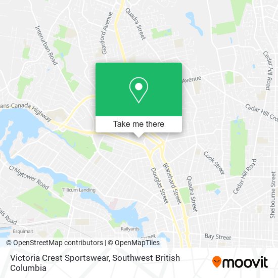 Victoria Crest Sportswear map