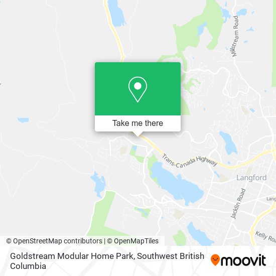 Goldstream Modular Home Park map