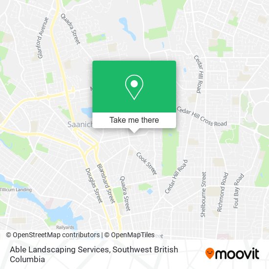 Able Landscaping Services map