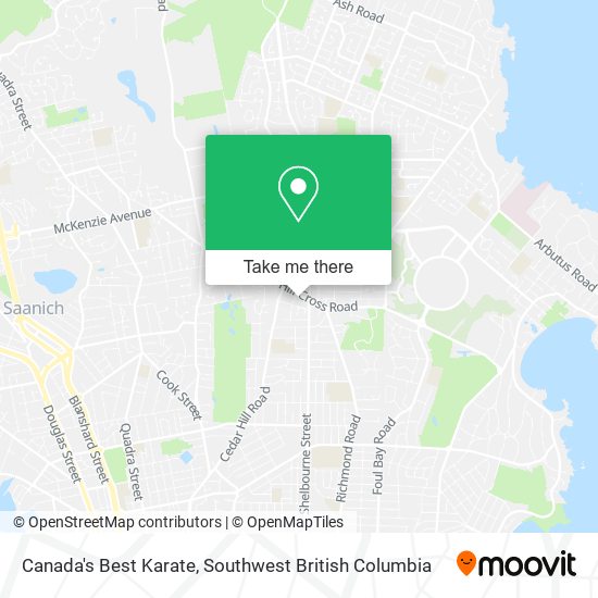 Canada's Best Karate map