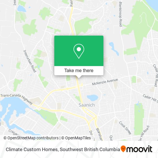 Climate Custom Homes map