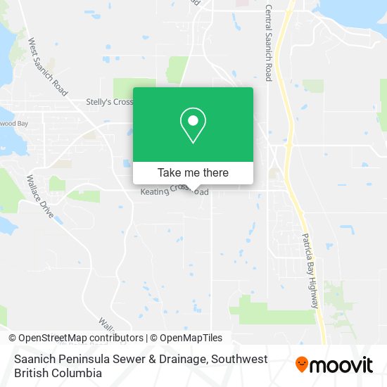 Saanich Peninsula Sewer & Drainage map