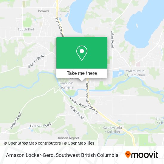 Amazon Locker-Gerd map