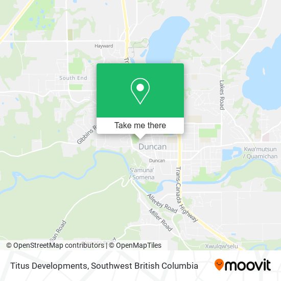 Titus Developments map