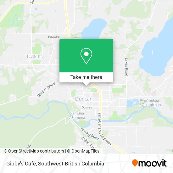 Gibby's Cafe map