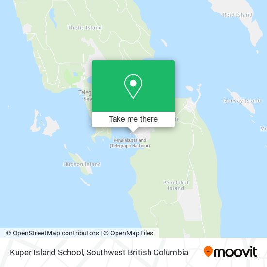 Kuper Island School map