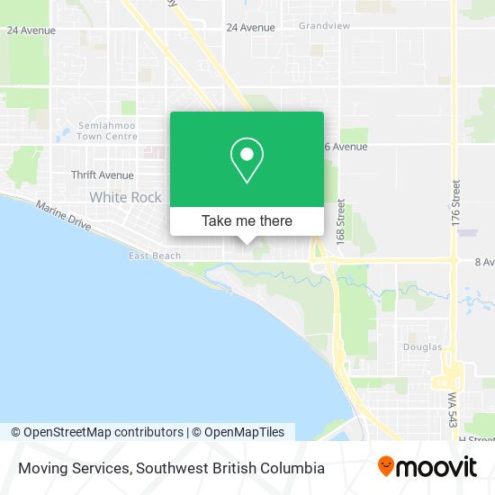 Moving Services map