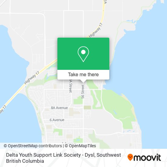 Delta Youth Support Link Society - Dysl map