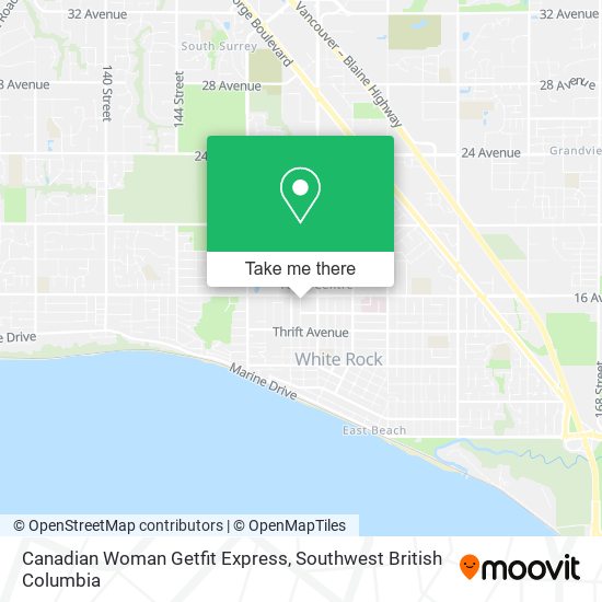 Canadian Woman Getfit Express map