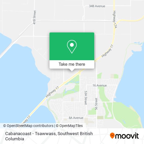 Cabanacoast - Tsawwass map