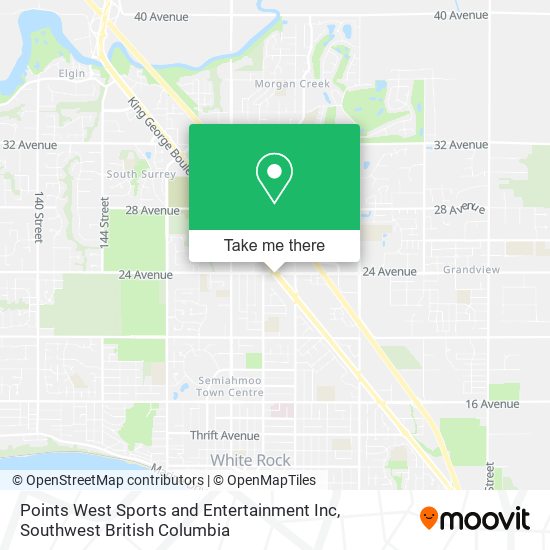 Points West Sports and Entertainment Inc map