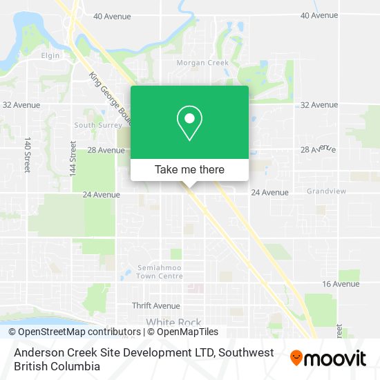 Anderson Creek Site Development LTD map