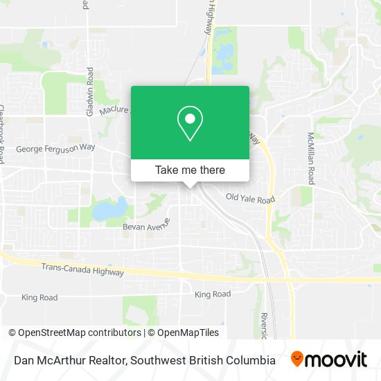 Dan McArthur Realtor map