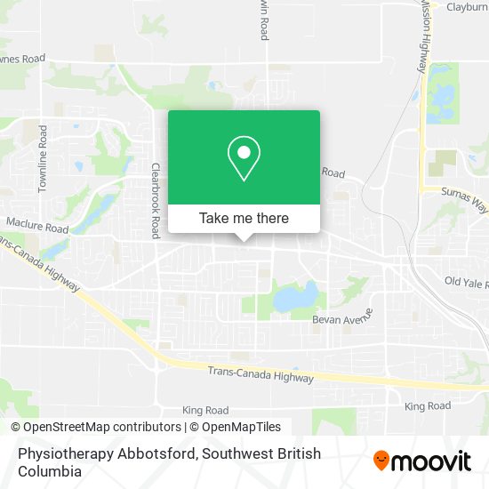 Physiotherapy Abbotsford map