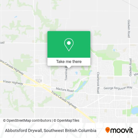 Abbotsford Drywall map